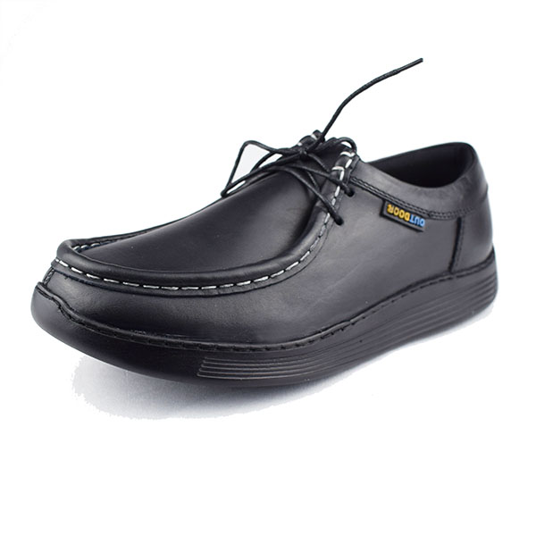 CHAUSSURE CONFORT POUR HOMME 1002 NOIR CUIR  Chaussures confort Maroc
